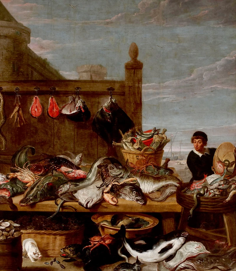 Il banco del pesce - Foz Palace, Lisbon, Portugal